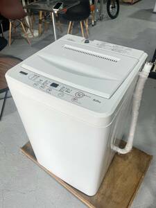 ★ヤマダセレクト★ ６kg洗濯機 YWM-T60H1 2023年 ホワイト W56.5cm 1～2人暮らし シンプル カンタン操作 福島 郡山市★直接渡しOK★