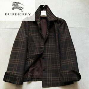 N26 百貨店購入　10万◎超美品BURBERRY LONDON ノバチェック柄　薄手トレンチジャケット バーバリーフォーマル　レディース 40 L