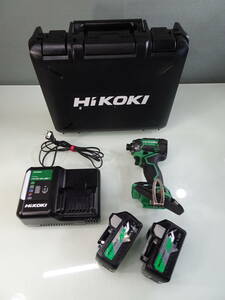HIKOKI/日立工機　コードレスインパクトドライバ　WH360DC　3.6V　バッテリー２個付　中古