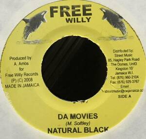 [ 7 / レコード ] Natural Black / Da Movies ( Reggae / Dancehall ) Free Willy ダンスホール レゲエ 