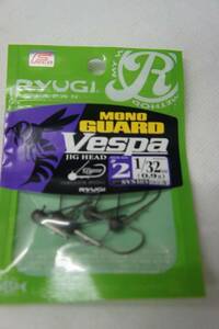 RYUGI (リューギ）/MONO GUARD VESPA モノガードヴェスパ SVS185　フックサイズ #2　1/32oz(0.9g) 5ケ入り