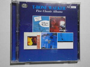 T-BONE WALKER 　5in2CD「Five ClassicAlbums」Classics In Jazz,Sings The Blues,T-Bone Blues,Singing The Blues.I Get So Weary