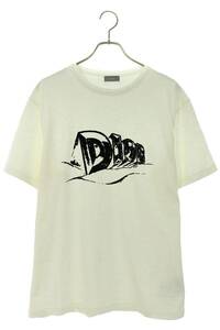 ディオール DIOR 23AW 393J696A0849 サイズ:L スラブコットンジャージーTシャツ 中古 SS13