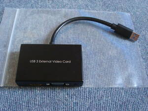 中古 USB 3.0 to DVI/VGA External Video Card Multi-Monitor Adapter ジャンク扱い