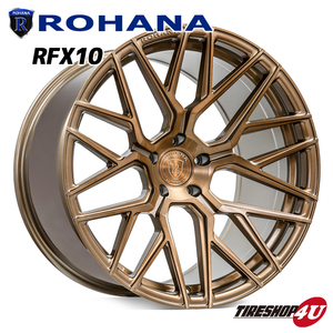 4本セット送料無料 ロハナ Rohana RFX10 19X8.5J 5/114.3 ブロンズ 選べるタイヤ 245/45R19 Toyota Vellfire ヴェルファイア Rotary Forged