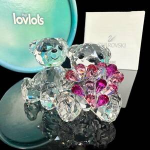 ★未使用★ Swarovski スワロフスキー インラブ クリスベア カップル ハート クマ 熊 in love Krisbear 恋人 フィギュア 置物