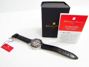 未使用 Salvatore Marra サルバトーレマーラ SM18102-PGBK クロノグラフ クォーツ腕時計 ▼AC24235