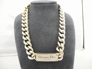 クリスチャン・ディオール Christian Dior チェーンリンク ネックレス