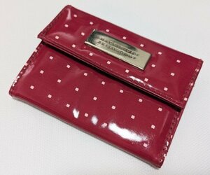 ■マッキントッシュフィロソフィー ３つ折り財布（小さめ） ナイロン/PVC 赤 MACKINTOSH PHILOSOPHY■