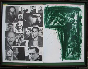 コンテンポラリー伝説の希少版画本,ワンセントライフの一枚,ウォレス・ティン,リトグラフ,1964年,左側はそのメンバーの写真＃ウォーホル