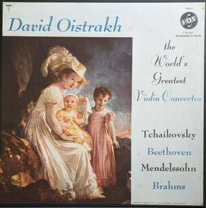 輸入LP盤 ダビッド・オイストラフ/ガウク/コンドラシン/サモスード　Beethoven,Mendelssohn,Brahms,Tchaikovsky Violin協奏曲 (3LP)