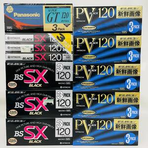 3巻×10個セット Panasonic/HITACHI VHS ビデオテープ※2400010373022