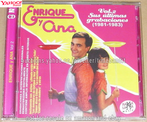 中古輸入2CD Enrique Y Ana Vol. 2 Sus Ultimas Grabaciones 1981-1983 [Compilation 2005][RO-52892] Super Disco Chino