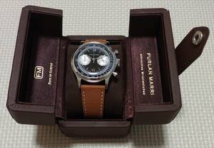 FURLAN MARRI　Laccato Nero　Ref.1022-A　ファーランマリ　クロノグラフ　メカクォーツ　【新品未使用】