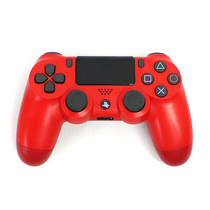 【中古】SONY ワイヤレスコントローラー DUALSHOCK4 マグマ・レッド CUH-ZCT2J11 本体のみ [管理:1350004978]