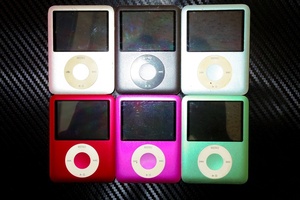 iPod nano Ⅲ世代 6台 6色 【超希少品】 全て 8GB アイポッド ナノ 3世代 スマートレター送料無料！ コレクションに！