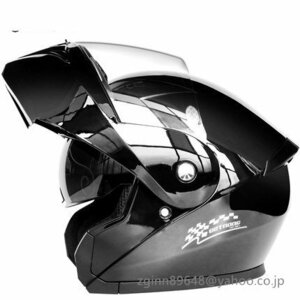 新品フリップアップ ダブルレンズ バイク ジェット ヘルメット フルフェイスヘルメットサイズM~2XL多色可選