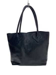 CHROME HEARTS◆TOTE FS LINED/バッグ/レザー/BLK//