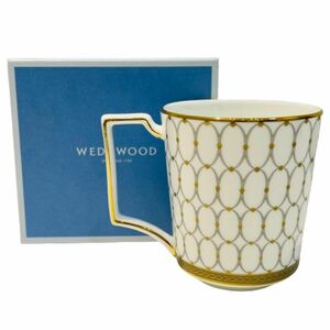 【WEDGWOOD/ウェッジウッド】RENAISSANCE GREY/ルネッサンスグレイ ファインボーンチャイナ マグカップ ★45195