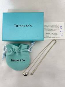 美品！TIFFANY＆Co ティファニー エルサペレッティ ビーン SV925 ネックレス アクセサリー レディース シルバー 箱付