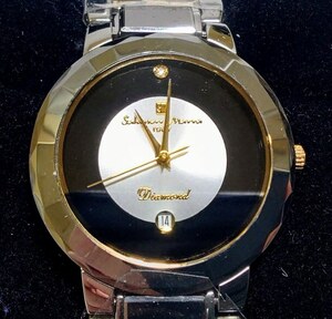 Y-41830N 1000円スタート 腕時計 Salvatore Marra 不動品 電池切れ? 2点 現状品 サルバトーレマーラ SM7025 S-K0001 18K ダイヤモンド 