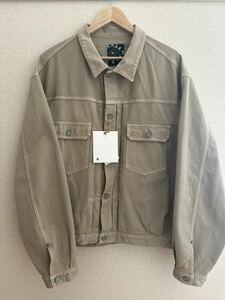 visvim ICT 101XX JKT DMGD DRY PIQUE size3 Col BEIGE 