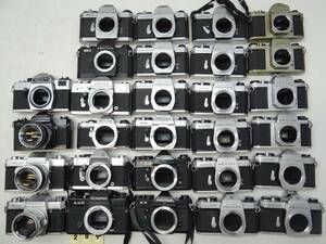 M297D MF フィルムカメラ 大量２８台 Rolleiflex HANIMEX LB Topcon レンズ付 PENTAX PETRI ESⅡ S2 SV SP SPⅡFT KM ME KX 等 ジャンク
