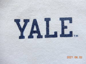 ＹＡＬＥチョコチン！状態良好！９０ｓチャンピオンリンガーチョコチンビンテージＴシャツＵＳＡ製アメリカ米国９０年代コットン１００