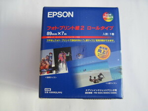 【プリント紙】『EPSON フォト・プリント紙２ ロールタイプ』／89㎜×7m 入数1巻