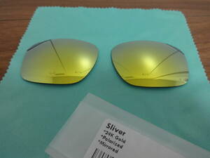 処分価格！★オークリー スリバー用 カスタム偏光レンズ　OAKLEY SLIVER 24K GOLD Color Polarized★ 