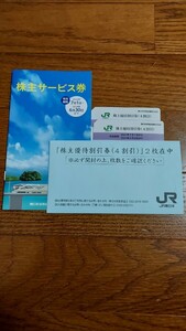 【即決可】JR東日本　株主サービス券と株主優待割引券（4割引 ）2枚　2024年6月30日まで