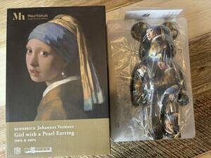 ★400%のみ★Johannes Vermeer Girl with a Pearl Earring ベアブリック/BE@RBRICK(メディコムトイ・フェルメール・真珠の耳飾りの少女)