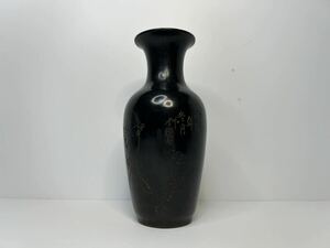 中国古美術 紫砂 花鳥花瓶 中国美術 花瓶 中国古玩 唐物 時代品 骨董