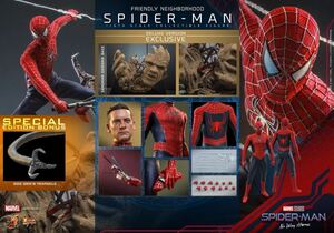 レア新品未開封 ホットトイズ MMS662b スパイダーマン Spider-Man フレンドリー・ネイバーフッドDX版 ボーナス付1/6フィギュア（検mms624)