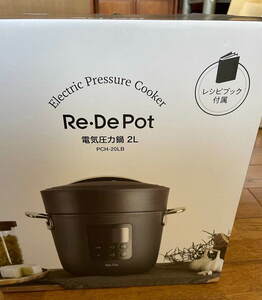 Re・De Pot /リデポット 電気圧力鍋 2L ブラック 