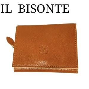 【新品未使用】IL BISONTE　イルビゾンテ　三つ折り財布　SMW036　ブラウン　ウォレット　レザー　レディース　メンズ　新品　美品