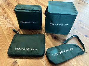 新品★DEAN&DELUCA ディーン&デルーカ 保冷バッグ２点＆レジカゴバッグ＆保冷マグボトルケース　グリーン 計４点セット