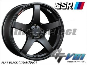 1本価格 要在庫確認 SSR GTV01 19x8.5J FLAT BLACK フラットブラック□送料込2本は69800円/4本は139600円 TANABE タナベ 8.5J-19 【gtv01】