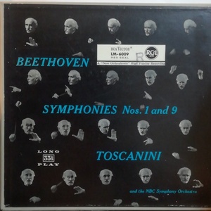 独RCA トスカニーニ NBC ベートーヴェン 交響曲1,9番 2LP