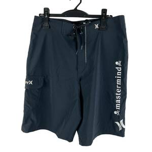 HURLEY MASTERMIND WORLD Polyester Spandex Logo Shorts Pants (navy)