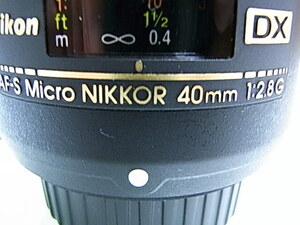 ニコン AF-S DX MICRO NIKKOR 40mm f2.8 G ＜完動美品＞