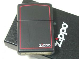 ジッポー ブラックマット 黒（Zippo＆Border）218ZB赤ライン新品
