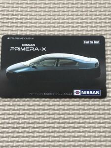 【未使用】テレホンカード　NISSAN プリメーラ・エックス　第28回東京モーターショー参考出品車 日産　PRIMERA-X