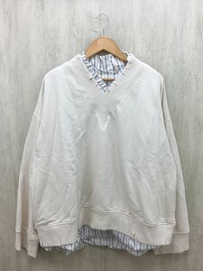 Maison Margiela◆USED AND DESTROYED/スウェット/44/コットン/IVO