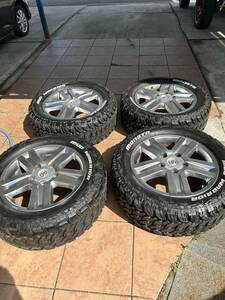 トヨタ　タンドラ純正　8J　＋６０　5H　PCD150　MONSTA MUD LT275/55R20 120/117Q　ランクル100　200　セコイア