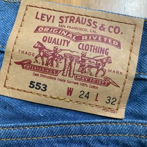 D130.デッドストックリーバイス553レディースデニムパンツ古着アメカジUSAアメリカフィリピン製Levi