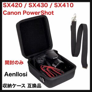 【開封のみ】Aenllosi◆収納ケース 互換品 Canon PowerShot SX420 / SX430 / SX410 デジタルカメラ（ケースのみ）◆送料込 ブラック