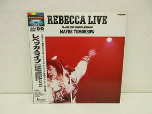 LD レーザーディスク　「REBECCA LIVE MAYBE TOMORROW」　レベッカ　68LH101　帯付