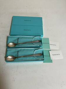 ◇ TIFFANY&Co. ティファニー STERLING 925 スターリングシルバー 925 スプーン ◇まとめて　箱あり　49g 銀食器 箱入り シルバー 食器 