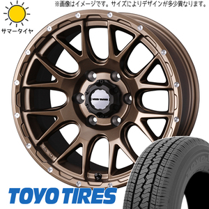 新品 軽トラ 軽バン 車検対応 LT規格 145R12 12インチ TOYO V02E マッドヴァンス 08 4.0J +42 4/100 サマータイヤ ホイール 4本SET